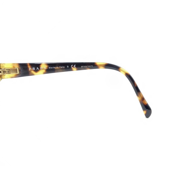 Prada VPR 18O NAI-1O1 Black Tortoise Brown Eyeglasses Frames 54-18 135 Italy - Picture 9 of 12